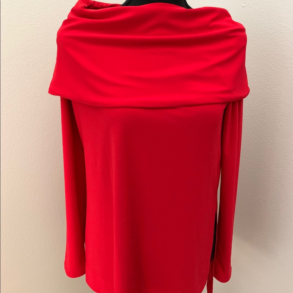 Joesph Ribkoff Red off shoulder shirt